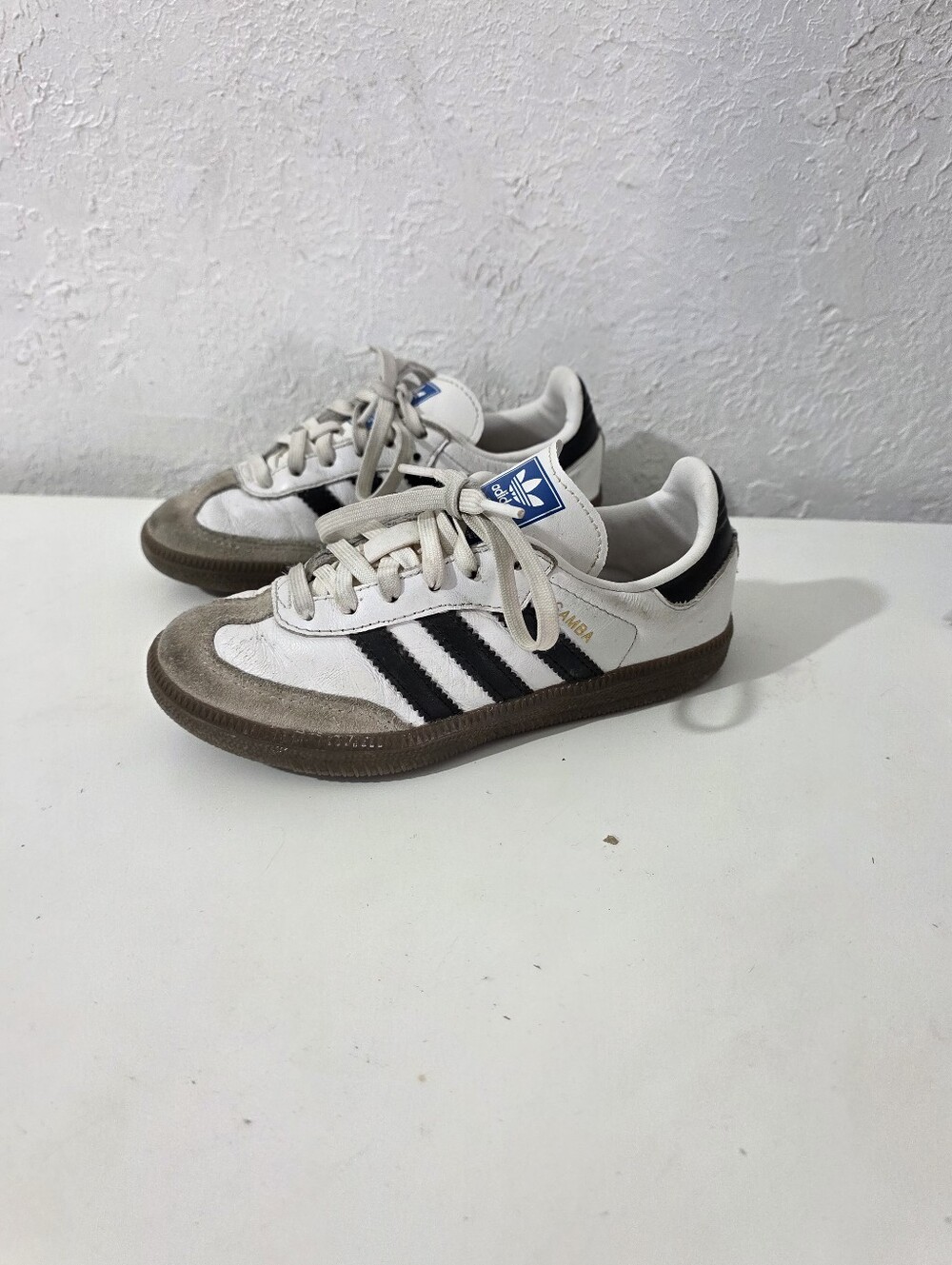 Adidas Samba Black And White Shoe Sneakers Kids Size 11